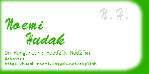 noemi hudak business card